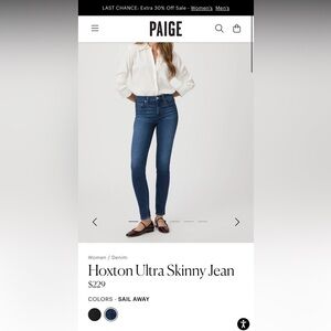 PAIGE denim size 28 NWOT